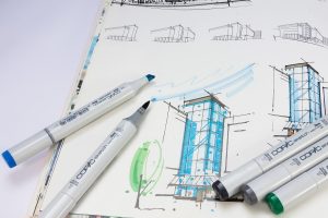 Architect in Huizen ontwerpt maatwerk woning met moderne en duurzame bouwoplossingen